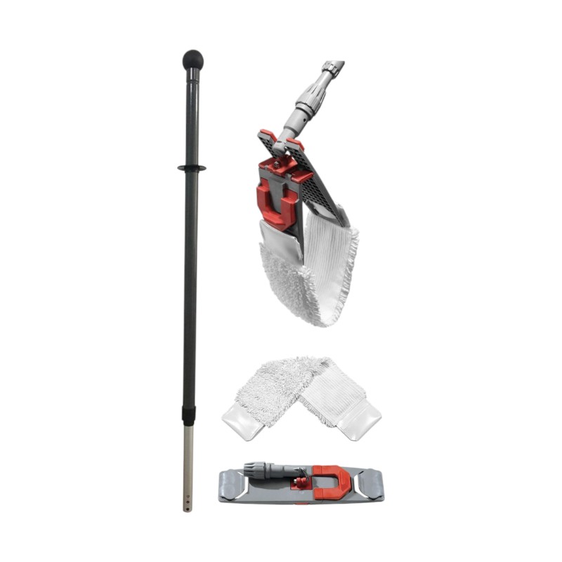 Set Mop mit Streifen - NuTech - (Mop / Halter / Stiel)